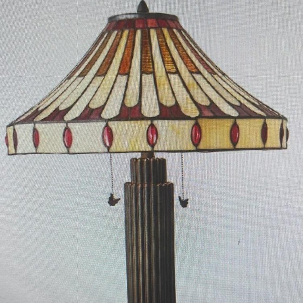 Beautiful St. Maarten Tiffany Style Lamp Set of 2
